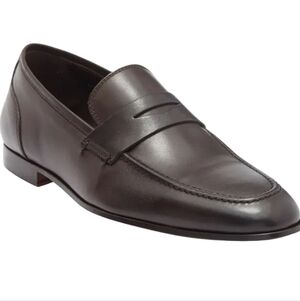 To Boot New York Dark Brown DeVille Leather Slip-On Loafers...Size 11.5